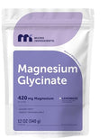 Micro Ingredients Magnesium Powder 420Mg Per Serving 12Oz (56 Servings) Sugar Free Lemonade Flavor Magnesium Glycinate Powder Supplement With Elemental Form Chelated Minerals Non-Gmo Vegan
