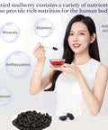 Premium Dried Black Mulberries Dried Mulberries Black Mulberry Tea Herbal Tea No Sugar Added & No Additives Dried Fruit Snack Ã©Â»â€˜Ã¦Â¡â€˜Ã¦Â¤Â¹Ã¥Â¹Â² Ã¦Â¡â€˜Ã¨â€˜Å¡ 280g/10oz