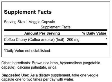 Swanson Full-Spectrum Coffee Cherry-Herbal Supplement Promoting Immune System Support & Delivering Essential Phytonutrients-Natural Overall Wellness Support-(60 Veggie Capsules 200mg Each) 4 Pack