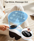 Msfoot 4 Kneading Cushions Knee Massager +1-Second Heat + Red Light Therapy | 3 Intensity Levels Adjustable Straps Up To 18.9In | Cordless Joint Pain Relief For Arthritis Athletes & Seniors