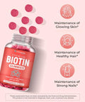 LifeCentric Health Biotin Gummies for Adults Max Strength Biotin 10000mcg Chewable Biotin Supplement for Women and Men 100 Count Vegan Hair Gummies for Hair Skin and Nails