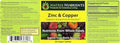 Zinc & Copper - Lab Tested For Highest Purity Fast Absorption, 100% Organic Natural Ingredients - Massive Immune Support - Repair Heart & Body - Vegan Tablets (60Ct)