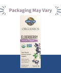 Garden Of Life Organics Plant Based Elderberry Immune Syrup 6.59 Floz (195 Ml) For Kids & Adults - Sambucus Echinacea Zinc & Vitamin C 0G Sugar Organic Vegan Gluten Free Herbal Supplement