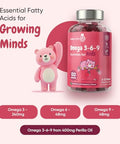 Maxmedix Kids Vegan Omega 3 6 9 Gummies 120 Count (2-Month Supply) Perilla Oil Sourced - Kids Omega 3 Gummies Natural Strawberry & Raspberry Flavors No Fish Oil Aftertaste Non-Gmo