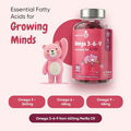 Maxmedix Kids Vegan Omega 3 6 9 Gummies 120 Count (2-Month Supply) Perilla Oil Sourced - Kids Omega 3 Gummies Natural Strawberry & Raspberry Flavors No Fish Oil Aftertaste Non-Gmo
