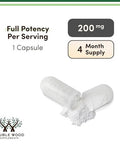 Double Wood Supplements L Theanine Double Strength 120 Capsules 200Mg