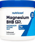 Nutricost Magnesium Bhb Salts (250 Grams Unflavored) Exogenous Ketone Supplement 6.5G Betahydroxybutyrate Per Serving