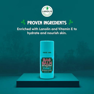 Bag Balm Original Skin Moisturizer Stick With Vitamin E Hydrating & Soothing Balm For Dry Skin Chapped Lips & Cracked Hands Made In The Usa Paraben & Cruelty Twistup Skin Care 1Oz