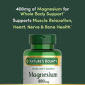 Nature'S Bounty Magnesium 400 Mg Softgel Whole Body Support Magnesium Supplements For Men And Women Heart Nerve & Bone Health 75 Softgels (Pack Of 1)