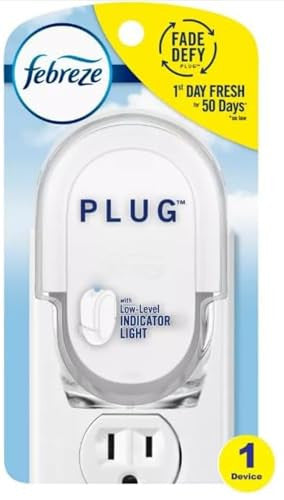 Febreze Odor-Fighting Fade Defy Plug Air Freshener Refill Serene Vanilla Sunrise (1 Refill) Of 0.87 Fl Oz Starter Kit