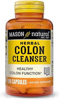 Mason Natural Herbal Colon Cleanser 300 Day Supply Dietary Supplement Supports Digestive Health With Soluble Fibers Probiotics & Herbs 3 Pack