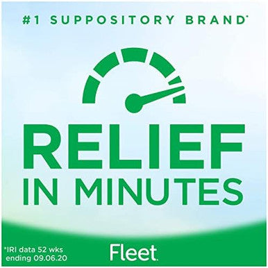 Fleet Laxative Glycerin Suppositories Adult Constipation Relief 50 Count + Q-Tips Cotton Swabs Hygiene And Beauty Care 500 Count