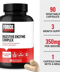 Force Factor Digestive Enzymes Complex To Support Digestive Health Gut Health And Provide Bloating Relief For Women And Men Fullspectrum 10 Digestive Enzymes Nongmo 90 Capsules