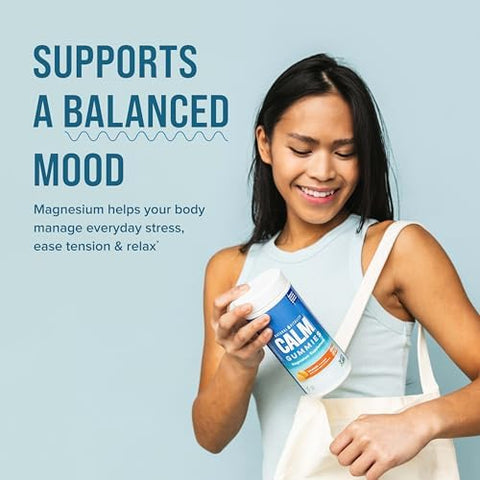 Natural Vitality Calm Magnesium Supplement AntiStress Gummies Vegan GlutenFree Orange Flavor 120 Gummies