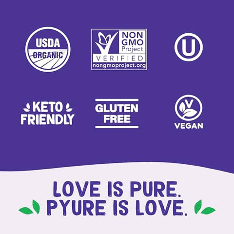 Pyure Organic Allulose Sweetener | Plant-Based Sugar Alternative, No Erythritol | Zero Carb, Zero Calorie, Keto Friendly, Zero Glycemic Index, Vegan, Gluten-Free, Non-GMO, USDA Organic | 9 oz