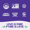 Pyure Organic Plant-Based Sweetener | 1:1 Sugar Replacement | Made with Allulose, Monk Fruit & Stevia | No Erythritol | Keto, Diabetic & Vegan Friendly | USDA Organic, Non-GMO | 9 oz