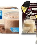 Atkins Milk Chocolate Delight Protein Shake & Iced Coffee Vanilla Latte Protein Shake 15G Protein Low Glycemic 4G Net Carb 1G Sugar Keto Friendly 3 Pack