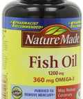 Nature Made Fish Oil 1200Mg 360Mg Omega-3 100 Liquid Softgels (3 Pack)