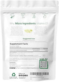 Micro Ingredients Vitamin E 400Iu 300 Softgels Pure Vitamin E Oil Pills Antioxidant Supplements For Skin Face Heart and Immune Health NonGmo Gluten