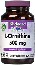 Bluebonnet Nutrition Lornithine 500Mg Form Amino Acid For Healthy Protein Metabolism Soy Gluten Nongmo Kosher Vegan 100 Vegetable Capsules 100 Servings