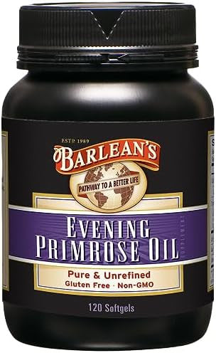 Barlean's Evening Primrose Oil Softgels Women 1300mg GLA Non GMO