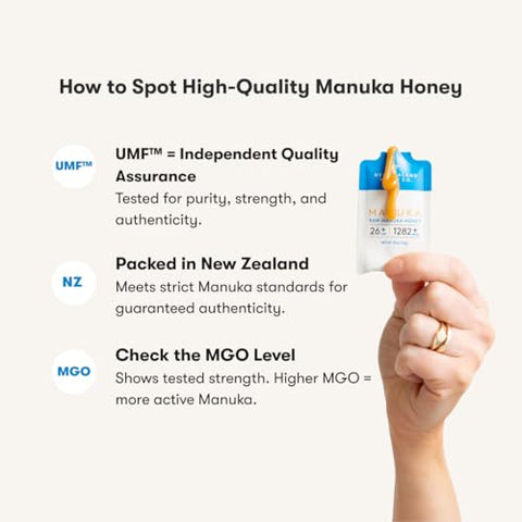 New Zealand Honey Co. Manuka Honey Packets UMF 26+ - 10Pack