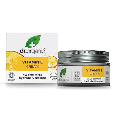 Dr. Organic Vitamin E Moisturising And Restoring Cream Deeply Hydrates Restores Skin S Natural Balance Natural Organic Paraben & Sls- 50 Ml / 1.7 Fl Oz