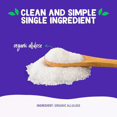 Pyure Organic Allulose Sweetener | Plant-Based Sugar Alternative, No Erythritol | Zero Carb, Zero Calorie, Keto Friendly, Zero Glycemic Index, Vegan, Gluten-Free, Non-GMO, USDA Organic | 9 oz