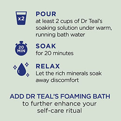 Dr Teal'S Epsom Magnesium Salt SoakRelax & Relief With Eucalyptus And Spearmint3 Lbs (Pack Of 4)
