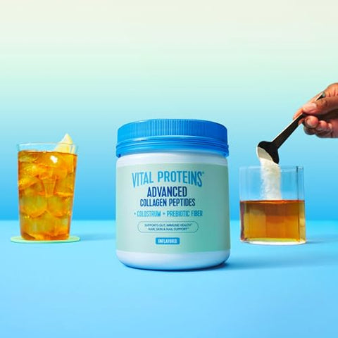 Vital Proteins Advanced Collagen Colostrum Prebiotic Fiber 2.5G Verisol Collagen Peptides Supports Gut Immune Health Hair Skin & Nail Support