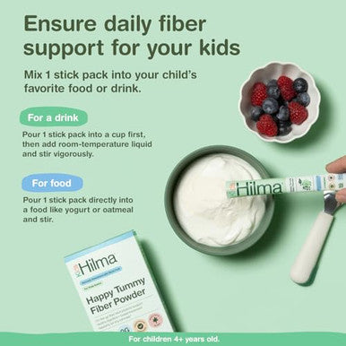Hilma Happy Tummy Fiber Powder 10 Packets 10 Pack
