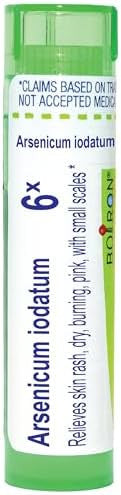 Boiron Arsenicum Iodatum 6X For Skin Rash Dry Burning Pink With Small Scales 80 Pellets