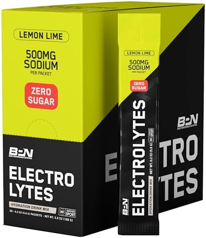 Bare Performance Nutrition Bpn Electrolytes Hydration Drink Mix Sugar Electrolyte Powder 500Mg Sodium Per Serving Naturally Sweetened Strawberry 50 Servings
