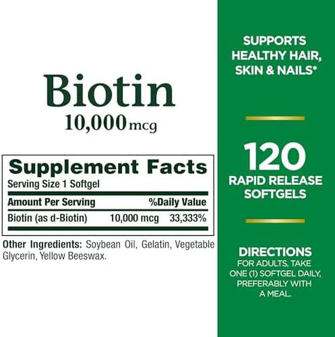 Viactiv Calcium Plus Vitamin D Supplement Soft Chews Brown Milk Chocolate 180 Count and Natures Bounty Biotin Supports Healthy Hair Skin and Nails 10000 mcg Rapid Release Softgels