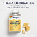 SOLARAY Calcium Bisglycinate Supplement 1000 mg for Women and Men Calcium with Vitamin D3 Bone Strength and Teeth Health Support Chelated Capsules Easy to Digest 120 Veg Cap Count