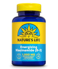 Nature's Life Energizing Niacinamide Vitamin B3 1000mg High Potency No Flush Niacin Supplement Nerve Function Energy and Metabolism Support 60Day 100 Servings 100 Tablets