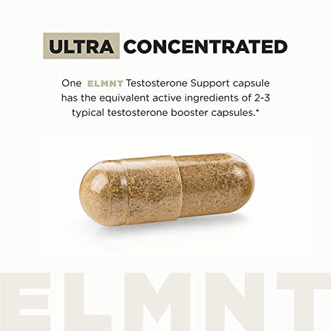 Terra Elmnt 2015Mg Testosterone Booster For Men 8X Strength W. Ashwagandha Tongkat Ali Pycnogenol Tribulus - Total T Testosterone Supplement For Men Male Enhancing Libido Test Booster Muscle Builder Pills