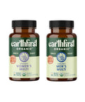 EarthFirst Organic Women's and Men's Once Daily Multi Bundle19 Vitamins from Herbs and Superfoods 30 Count