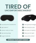 Glowco 3D Sleep Mask Contoured Eye Mask For Sleeping 100 Blackout Zero Pressure Adjustable Strap Light Blocking Eye Cover For Side Sleepers & Back Sleepers Travel Men And Women