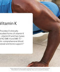 Thorne - Vitamin K - Vitamins K1 And K2 (As Mk-4 And Mk-7) Capsule Supplement - Supports Strong Bones - Clinically Studied Ingredients - Third-Party Certified - Gluten Dairy & Soy-Free 60 Capsules