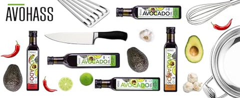 Avohass New Zealand Chili Extra Virgin Avocado Oil 8.5 fl oz Bottle