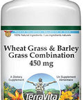 Terravita Wheat Grass And Barley Grass Combination - 450 Mg (100 Capsules, Zin: 516438) - 3 Pack