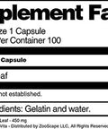 Terravita Mango Leaf - 450 Mg (100 Capsules, Zin: 520782)