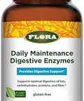 Flora Adult Enzyme Blend Aids In Digestion Enhances Digestion & Absorption Of Nutrients 60 Vegetarian Capsules