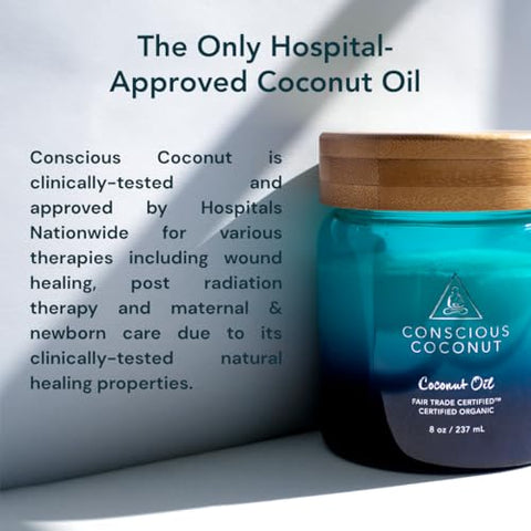 Conscious Coconut Travel-Ready Coconut Oil Tube (3.4 oz) ÃƒÂ¢Ã¢â€šÂ¬Ã¢â‚¬Å“ Organic, Fair Trade, Raw & Centrifuged | TSA-Approved Multipurpose Skin Care