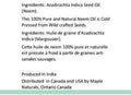Maple Naturals 100% Pure and Natural Neem oil 100ml