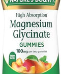 Naturea A' A" S Bounty High Absorption Magnesium Glycinate Gummies 100 Mg Magnesium Per Serving Whole Body Health No Stick Gummy Peach Mango Flavor Vegetarian and Gluten 60 Count/30 Servings