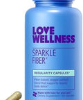 Love Wellness Sparkle Fiber Fiber Supplement With Digestive Enzymes Greens Superfood Powder & Psyllium Husk Powder Promotes Gut Health For Women Regularity & Bloating Relief 90 Count