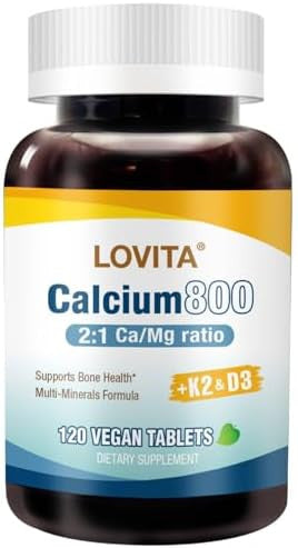 Lovita Cold-Pressed Flaxseed Oil Softgel + Magnesium 800 Tablets Nutrient Bundle