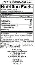 Kasha, Buckwheat, 5 Pounds Brown, Roasted, USDA Certified Organic, Non-GMO Bulk, Product of USA, Mulberry Lane Farms